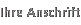 anschrift